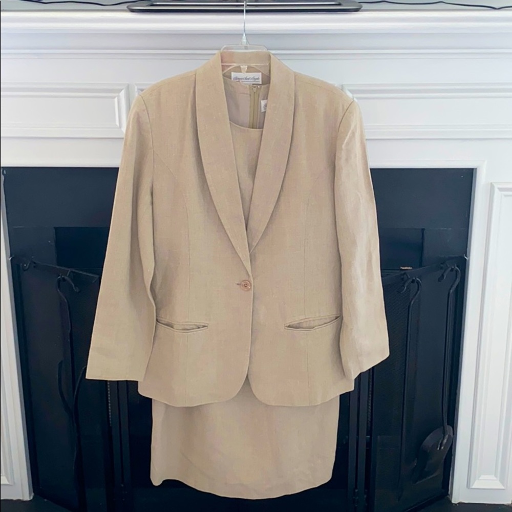 Vintage Giorgio Sant Angelo Linen Dress and Jacket